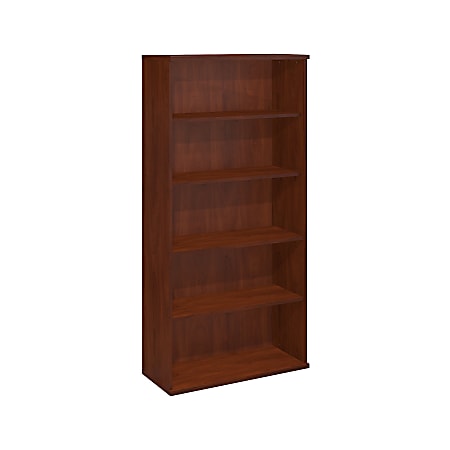 Bush Business Furniture Components 5 Shelf Bookcase, 36"W, Hansen Cherry, Premium Installation