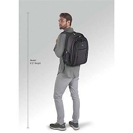 Solo New York Metropolitan 16 Laptop Backpack Black Office Depot