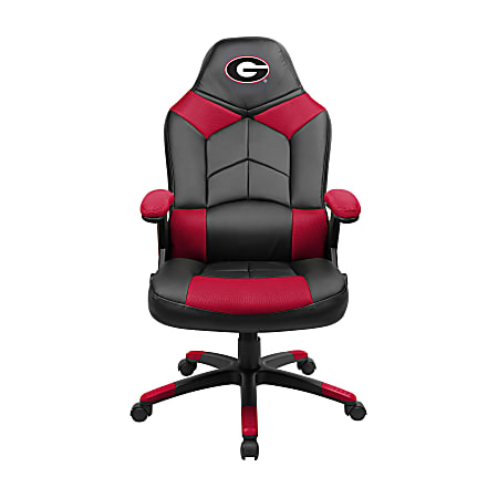 Imperial NCAA Faux Leather Oversized Computer Gaming Chair, University Of Georgia