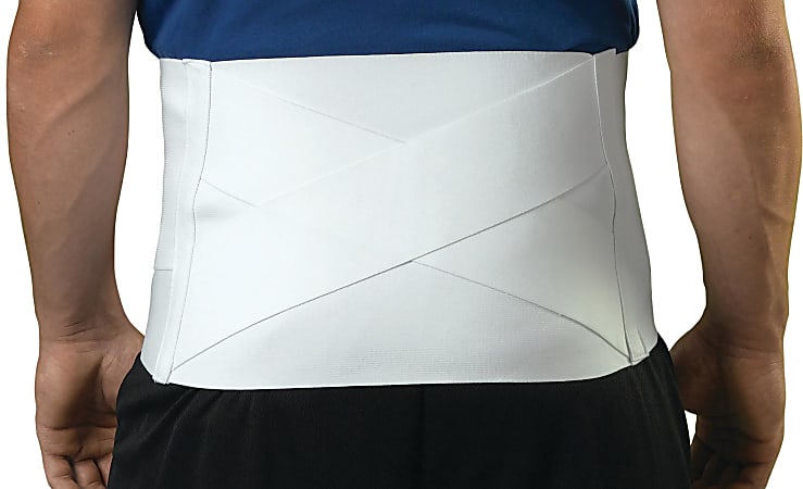 Medline Criss-Cross Back Support, 37 - 41", Large, White