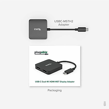 officemax adpt dsip hdmi Plugable USB C to Adapter for Dual Monitors 4K 60Hz, Driverless Red Clover Extract