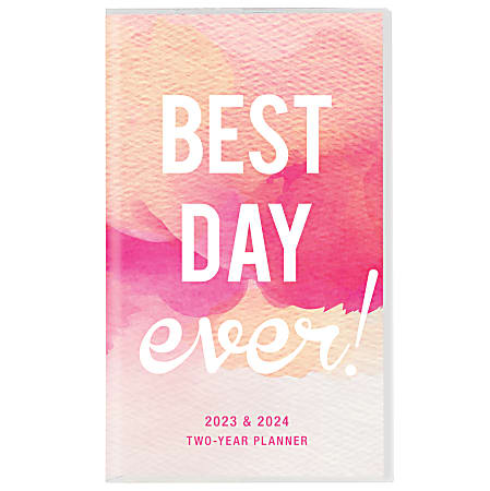 2023-2025 Graphique 2-Year Pocket-Size Planner, 4" x 6", Best Day Ever, January 2023 To December 2025
