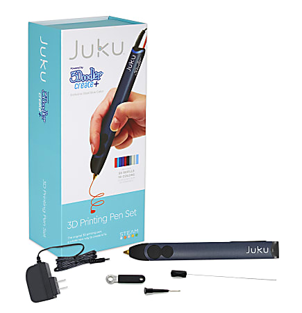 Juku 3doodler Create 3d Printing Pen Steel Blue Office Depot