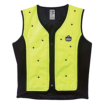 Ergodyne Chill-Its Evaporative Cooling Vest, Premium, X-Large, Lime, 6685