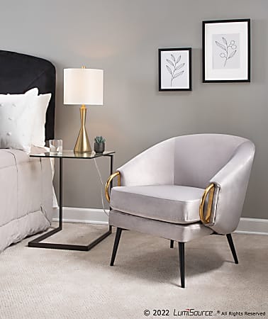Black and silver accent chair store