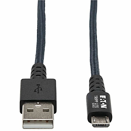 Eaton Tripp Lite Series Heavy Duty USB-A to USB Micro-B Charging Sync Cable Android 10ft 10' - USB cable - U050010GYMAX