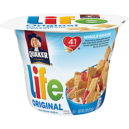 Quaker Oats Life Original Multigrain Cereal Bowl - Original - Bowl - 2.29 oz - 12 / Carton
