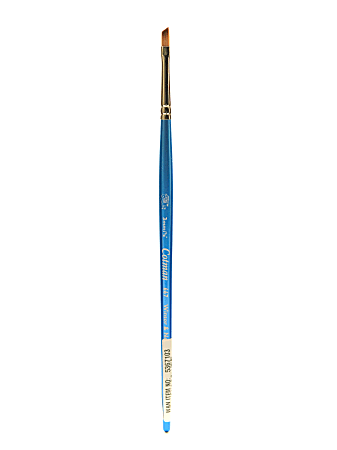 Winsor & Newton Cotman Watercolor Paint Brush 667, 1/8", Angle Bristle, Synthetic, Blue