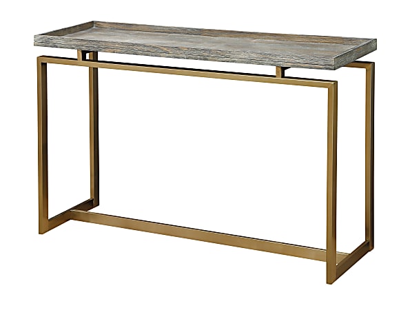 Coast To Coast Biscayne Console Table, 30"H x 47-1/2"W x 15-1/2"D, Brown