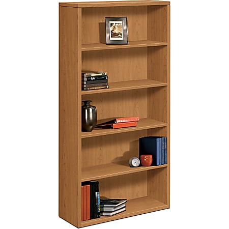 HON® 10500 71"H 5-Shelf Bookcase, Harvest Cherry