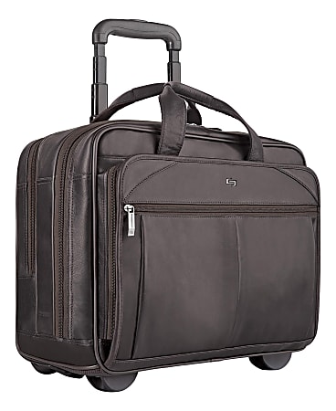 Solo walker leather rolling case on sale