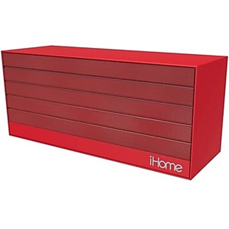 iHome® iBN27 Wireless Speaker System, Red