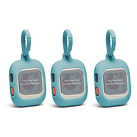 Time Timer Watch FOB Accessory, Caribbean Blue, Pack Of 3 Accessories