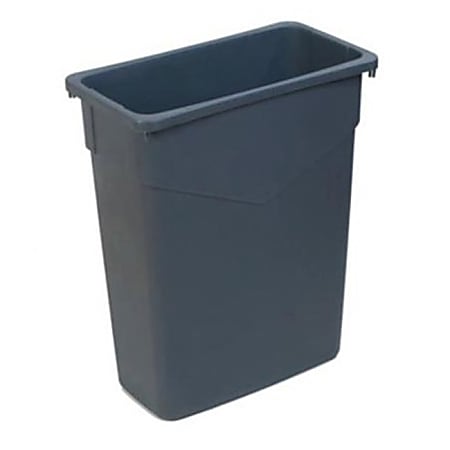 Carlisle TrimLine Trash Can 15 Gallons Gray - Office Depot