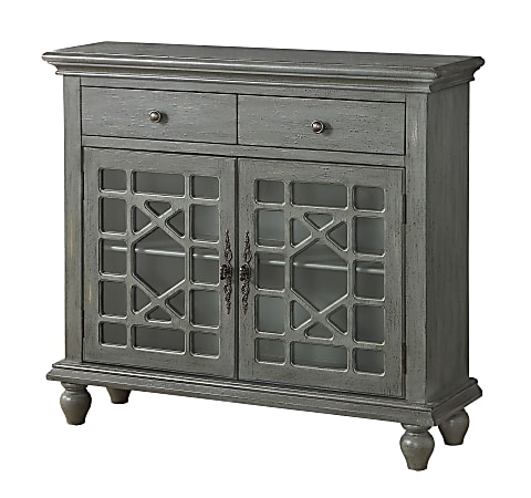 Coast to Coast 2-Door Cupboard, 36-1/2"H x 40"W x 12"D, Gray