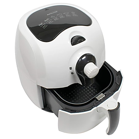 Brentwood 3.7-Qt Electric Air Fryer With Timer And Temperature Control, 12-1/2"H x 10-1/2"W x 12-1/2"D, White