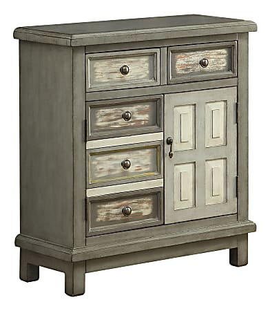 Coast To Coast 2-Drawer 2-Door Cabinet, 30-1/2"H x 28"W x 12"D, Gray