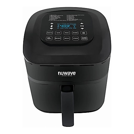 NuWave Brio 7.25-Quart Air Fryer, 12-3/4" x 15-3/4" x 16-3/4", Black