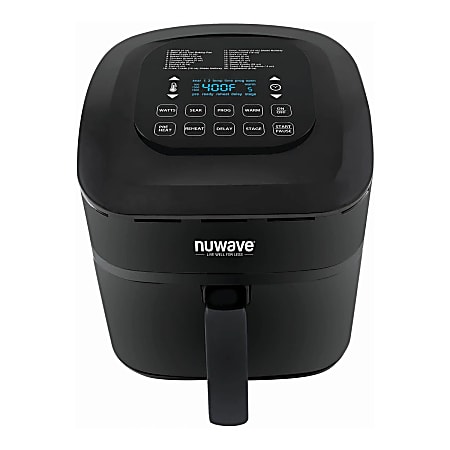NuWave Brio 7.25 Quart Air Fryer 12 34 x 15 34 x 16 34 Black Office Depot