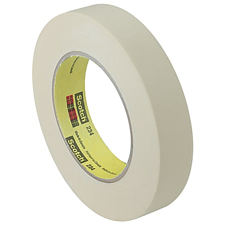 Scotch® 234 General Purpose Masking Tape, 3" Core, 1" x 60 Yd., Tan, Case Of 12