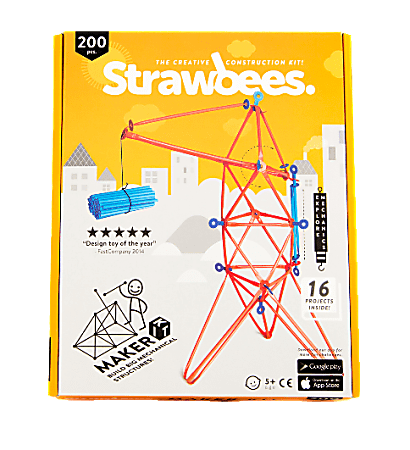 Strawbees 200-Piece Maker Kits, Case Of 36