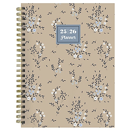 2025-2026 TF Publishing Medium Weekly/Monthly Planner, 6-1/2” x 8”, Rustic, July 2025 To June 2026