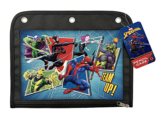 Spiderman 3-Ring Pencil Pouch, 10.5" x 8.25"