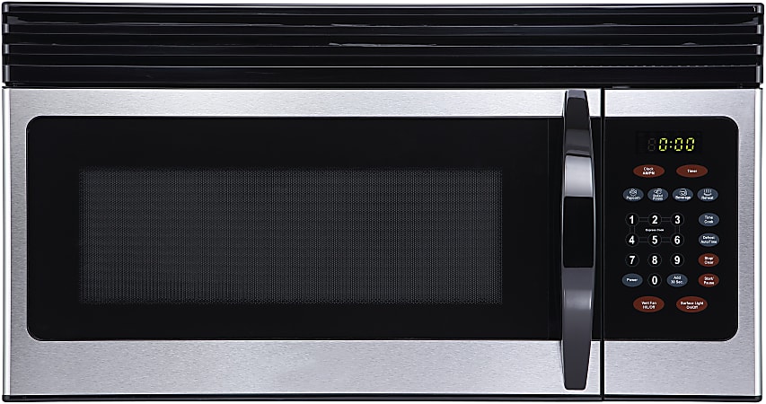Black+Decker 1.6 Cu Ft Over-The-Range Microwave, Stainless Steel