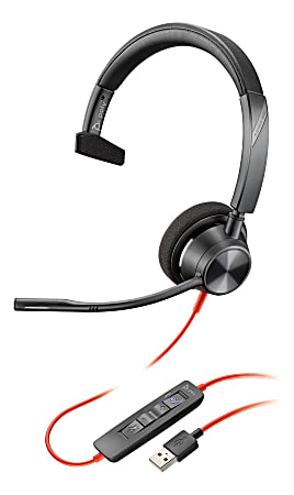 Poly Blackwire 3310 - Microsoft Teams - 3300 Series - headset - on-ear - wired - USB - Certified for Microsoft Teams