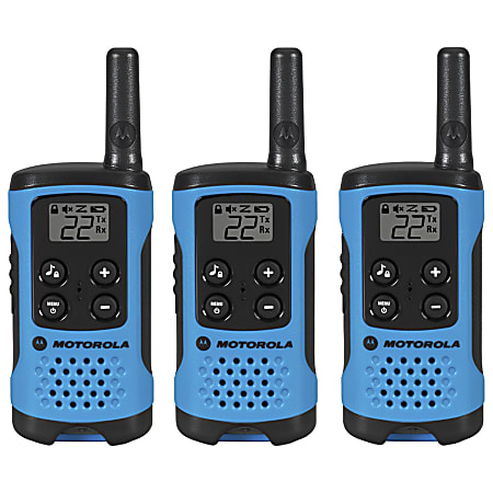 Motorola Talkabout 100 Two-Way Radio, Neon Blue