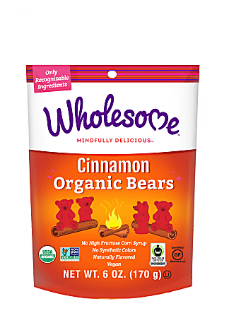 Wholesome Organic Cinnamon Bears, 6 Oz