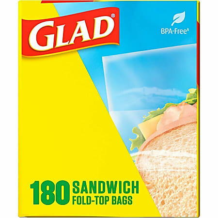 GLAD FOLD TOP SANDWICH BAG / 180 CT – Brooklyn Fare