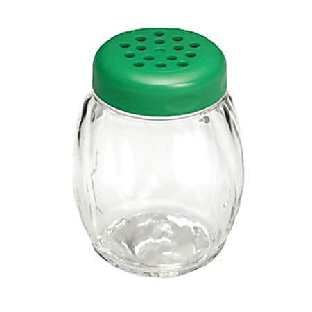 Tablecraft Plastic Shaker With Lid, 6 Oz, Green