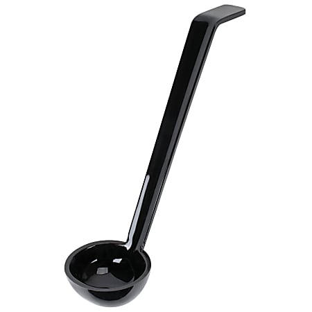 Cambro Camwear Plastic Serving Ladles, 1 Oz, Black, Pack Of 12 Ladles