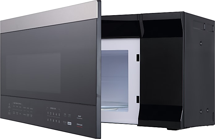 Black+Decker EM044K6BBP1 1.6 Cu Ft Over-The-Range Microwave, Silver