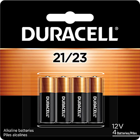 Duracell MN21/23 Alkaline Battery 4-Packs - For Car Alarm, Motion Detector, Garage Door Opener, Door Lock, Security Device, Keyfob Transmitter, GPS Device, Remote Control, Child Locator - 12 V DC - 36 / Carton