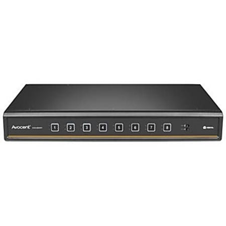 Vertiv Avocent Commercial MultiViewer KVM Switch | 8 port | Dual AC Power - Commercial Desktop KVM Switches | Commercial KVM Switch | Dual Head | Secure Keyboard | 4 to 8 Port | 3-Year Full Coverage Factory Warranty - Optional Extended Warranty Available