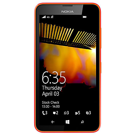 Nokia Lumia 635 RM-975 Cell Phone, Orange, PNN100288