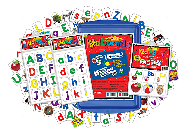Barker Creek Learning Magnets® Now I Know My ABCs Kit, Pre-K To Grade 3
