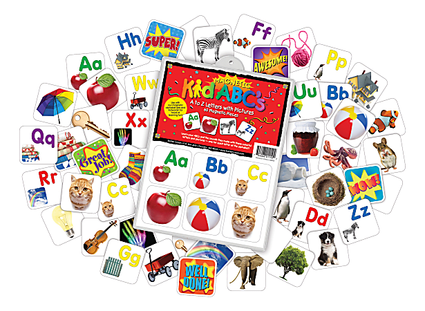 Barker Creek Magnets Magnetic Kidwords Make Your Own Words Set Grades Pre K  Pack Of 56 - Office Depot