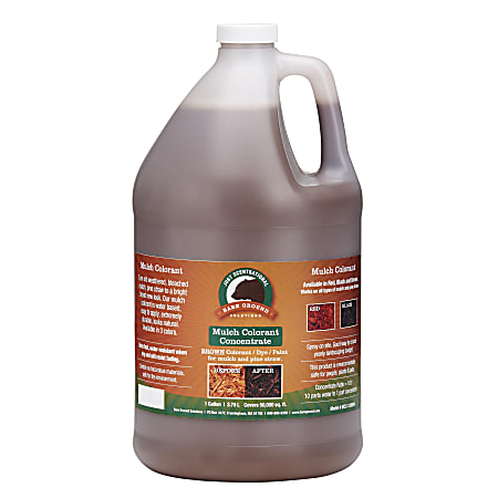 Just Scentsational Mulch Colorant Concentrate Liquid, 1 Gallon, Brown Bark