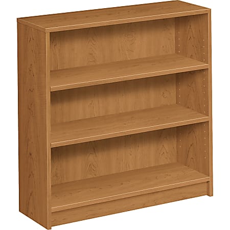 HON® 1870 36"H 3-Shelf (2 Adjustable) Bookcase, Harvest