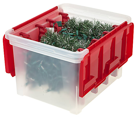 IRIS Holiday Christmas Light Storage Containers With Light Wraps 17 916 ...
