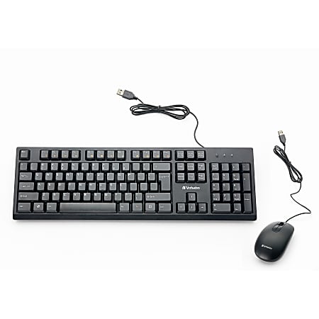 Verbatim Wired Keyboard and Mouse - USB Cable Keyboard - USB Mouse - 1000 dpi - Multimedia Hot Key(s) - Symmetrical - Compatible with Linux, Windows, ChromeOS, Mac, PC, Mac OS Verbatim Wired Keyboard and Mouse - USB Cable Keyboard - USB Mouse - 1000 dpi - Multimedia Hot Key(s) - Symmetrical - Compatible with Linux, Windows, ChromeOS, Mac, PC, Mac OS