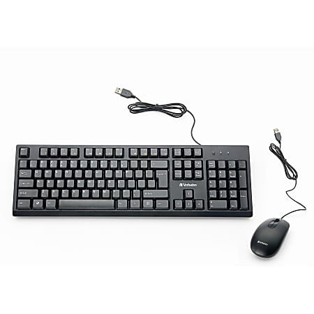 Verbatim Wired Keyboard and Mouse - USB Cable