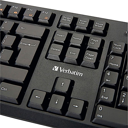 Verbatim Wired Keyboard and Mouse - USB Cable Keyboard - USB Mouse - 1000 dpi - Multimedia Hot Key(s) - Symmetrical - Compatible with Linux, Windows, ChromeOS, Mac, PC, Mac OS Verbatim Wired Keyboard and Mouse - USB Cable Keyboard - USB Mouse - 1000 dpi - Multimedia Hot Key(s) - Symmetrical - Compatible with Linux, Windows, ChromeOS, Mac, PC, Mac OS