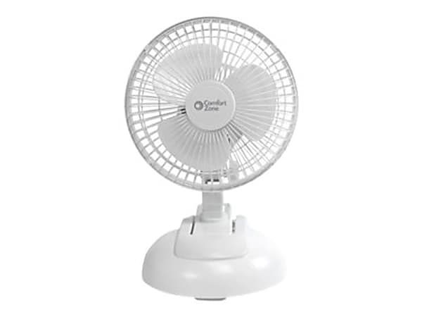 Comfort Zone CZ6XMWT - Cooling fan - table, clip-on - 6 in