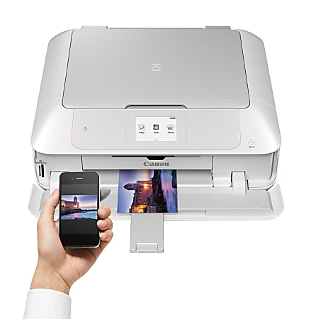 Canon PIXMA™ Wireless Inkjet All-In-One Printer, Copier, Scanner And Photo, MG7720, White