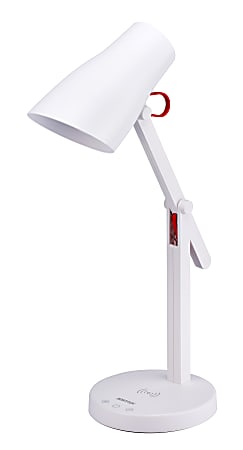 Bostitch® Office Qi Wireless Charging LED Desk Lamp, 17-1/2"H, White