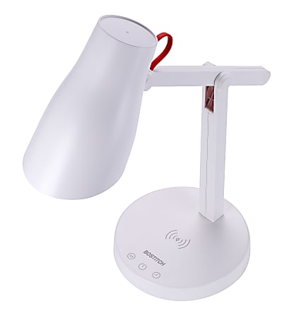 Bostitch Office Qi Wireless Charging LED Desk Lamp 17 12 H White
